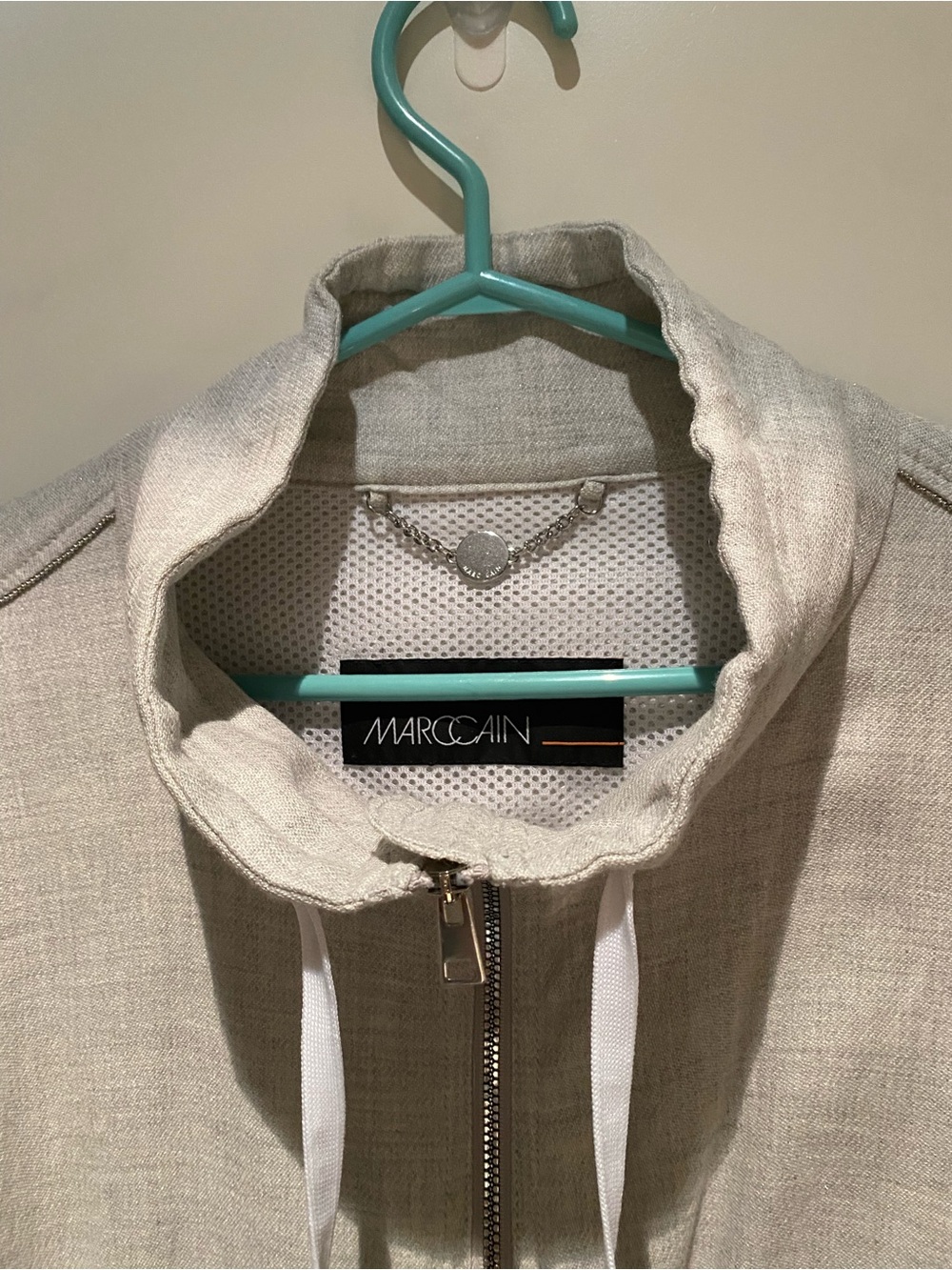 Marccain Women’s Light Gray Crewneck Jacket